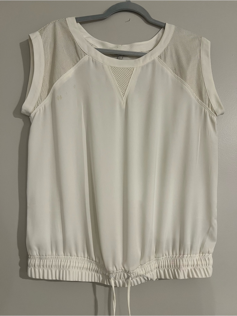 Calvin Klein Off-white Women's Blouse with Clean Finish